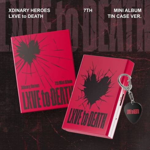 [PRE-ORDER] XDINARY HEROES
- 7TH MINI ALBUM 'LXVE TO DEATH' TINCASE VERSION ALBUM