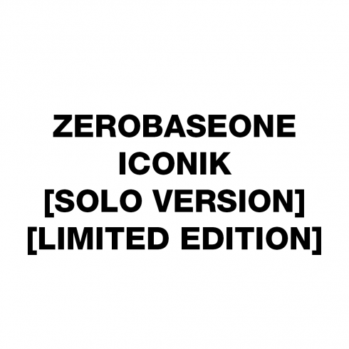 [PRE-ORDER] ZEROBASEONE - JAPAN SPECIAL EP 'ICONIK' SOLO VERSION (LIMITED EDITION)