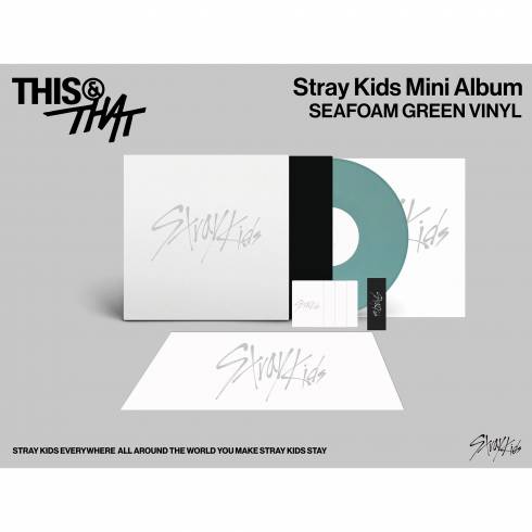 [PRE-ORDER] STRAY KIDS
10TH MINI ALBUM 'THIS & THAT' LP VERSION (D2C EXCLUSIVE, SEAFOAM GREEN VERSION)