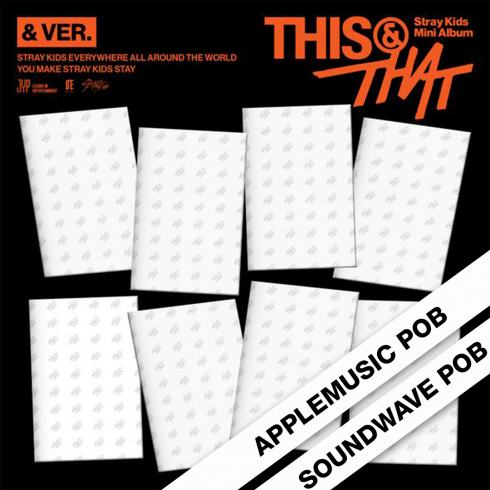 [PRE-ORDER] STRAY KIDS
10TH MINI ALBUM 'THIS & THAT' & VERSION (8CD SET) + POB