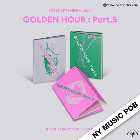 [PRE-ORDER] ATEEZ
14TH MINI ALBUM 'GOLDEN HOUR: PART 5' (A VER / DIARY VER / Z VERSION) (3CD SET) + NY MUSIC POB (BEE / REAL VERSION)