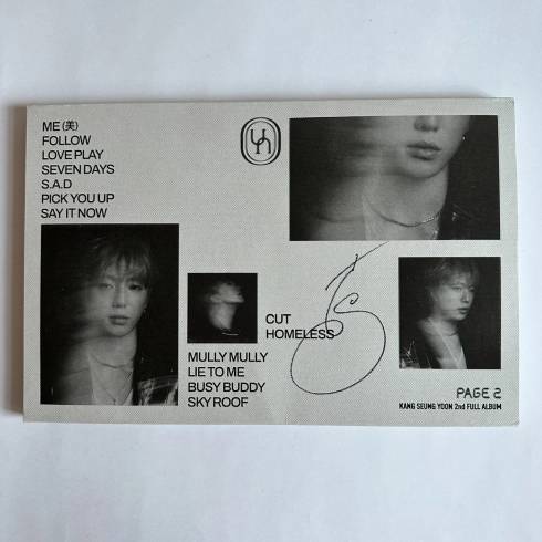 [NOT FOR SALE PROMO ALBUM] WINNER KANG SEUNG YOON
SIGNED 2ND FULL ALBUM 'PAGE 2' (INTRO VERSION)