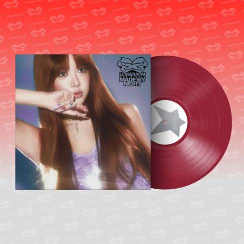 [PRE-ORDER] LE SSERAFIM
2ND SINGLE ALBUM 'MADE MY NIGHT' VINYL (EUNCHAE / WARM RED VERSION)