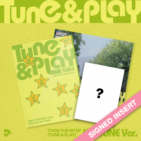 [PRE-ORDER] TUIDE
SIGNED 1ST MINI ALBUM 'TUNE & PLAY' (WE TUNE VERSION) (SIGNED INSERT)