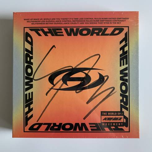 ATEEZ MINGI SIGNED 
'THE WORLD EP.1: MOVEMENT' - VERSION Z (V1)