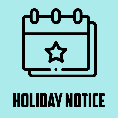 HOLIDAY NOTICE: 5 - 23 APRIL 2023