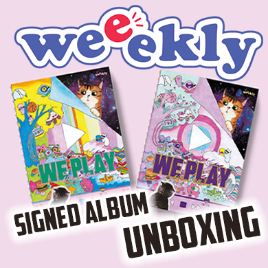 SIGNED WEEEKLY MINI ALBUM VOLUME 3 'WE PLAY' UNBOXING
