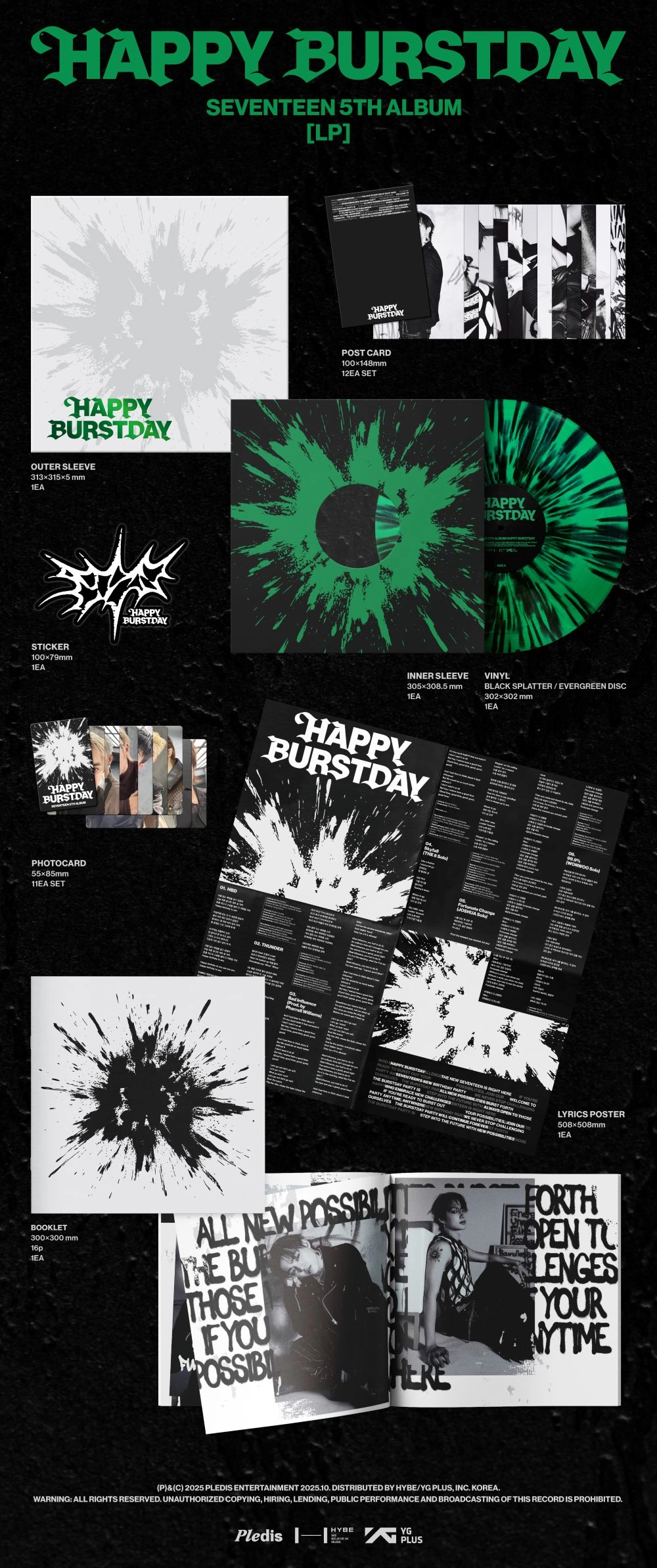 Seventeen Happy Burstday lp Info